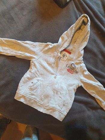 Gilet gris taille 23 mois