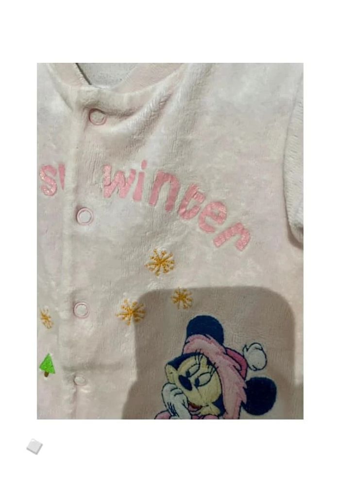 -50 % par lot - Pyjama Disney dors bien grenouillère velours ouverture par l’avant Minnie - photo numéro 3