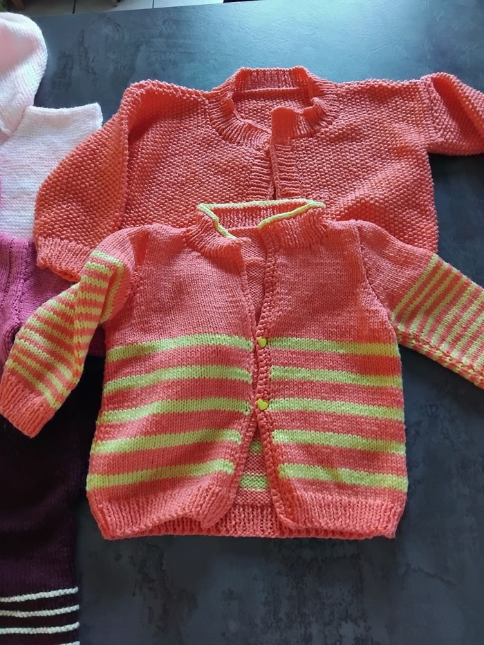 Lot gilet laine fille - photo numéro 3