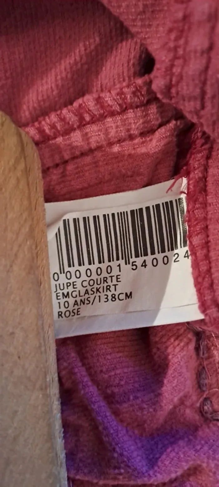 Jupe rose fushia - Marque DPAM - Taille 10 ans - État satisfaisant. - photo numéro 7