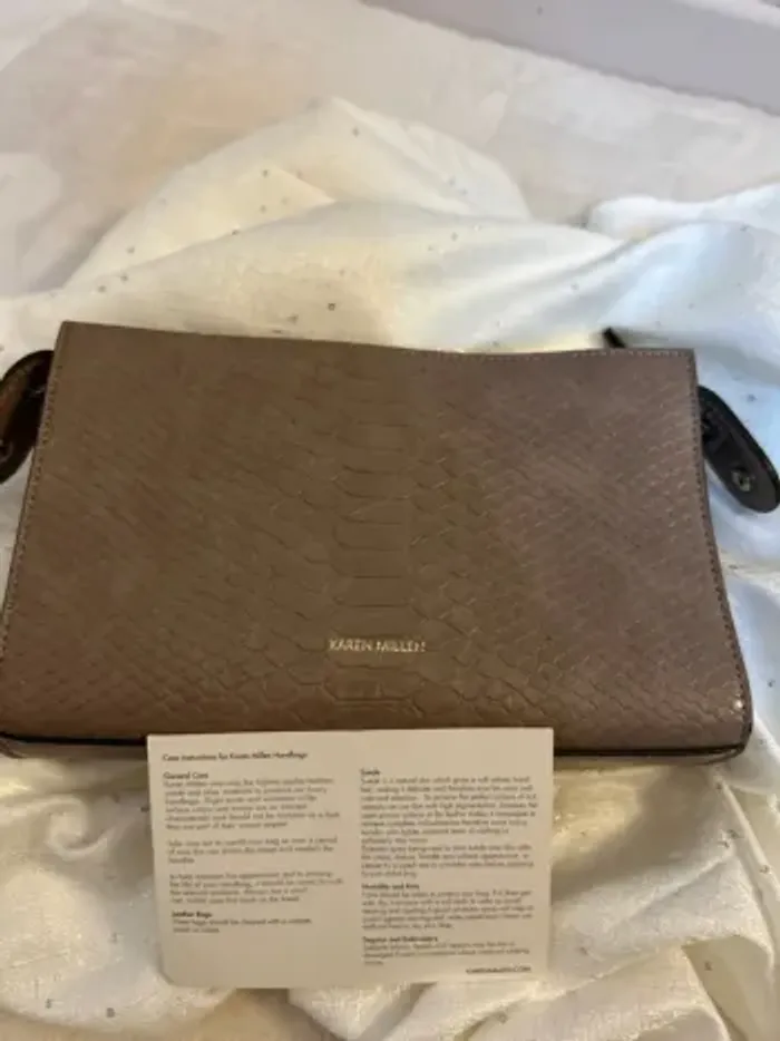 Sac pochette beige taupe karen Millen - photo numéro 3