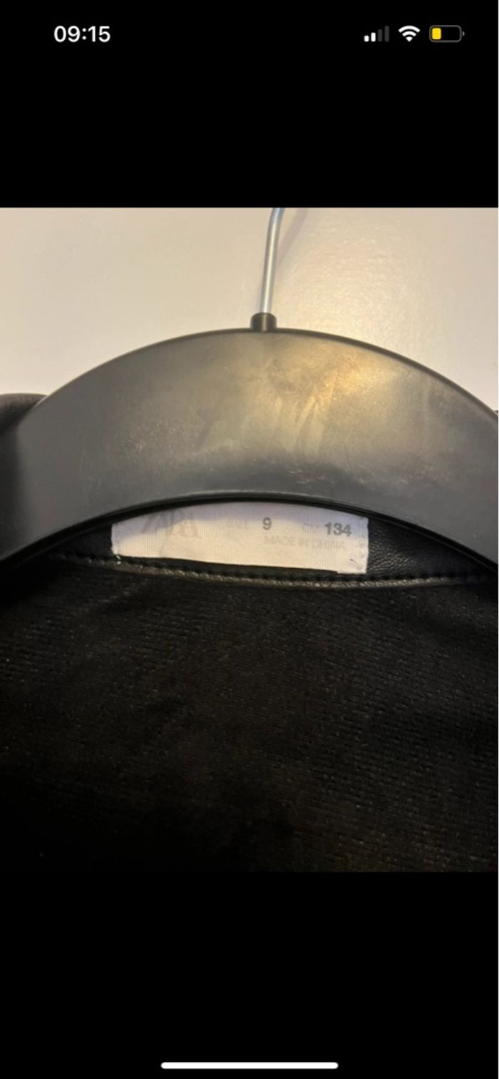 Chemise simili cuir Zara 9 ans - photo numéro 2