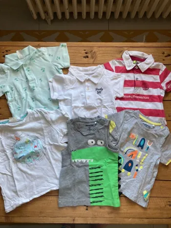 6 tee shirt 12 mois