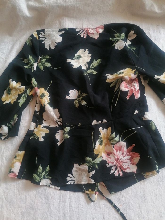 Blouse kimono fleurie topshop - photo numéro 4