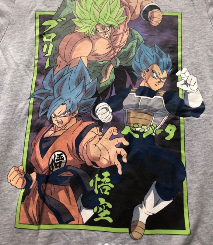T-shirt gris Dragon Ball Z - photo numéro 2