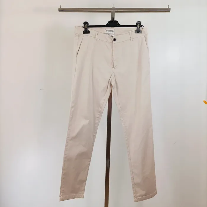Pantalon beige Essentiel Antwerp - Taille 34 - Coupe droite élégante A589
