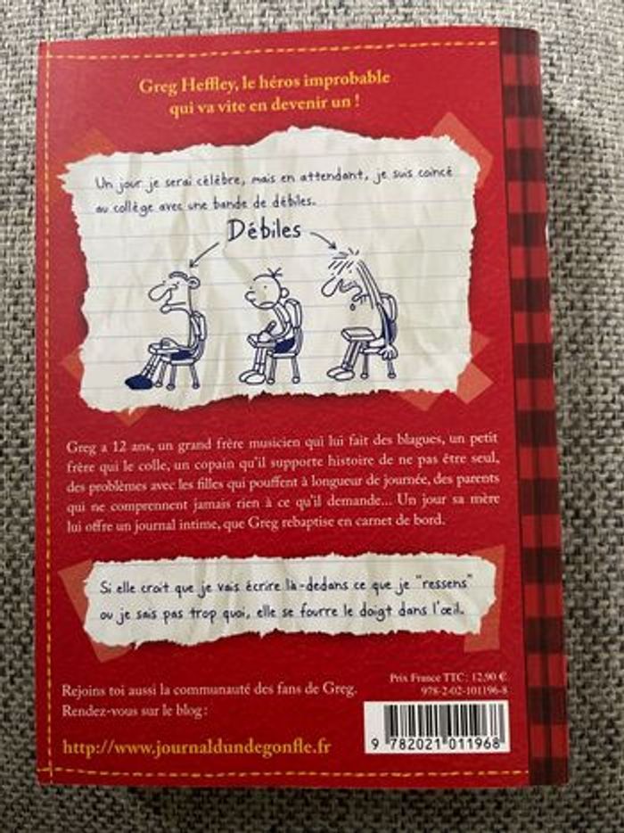 Livre Journal d’un dégonflé de Jeff Kinney - photo numéro 2