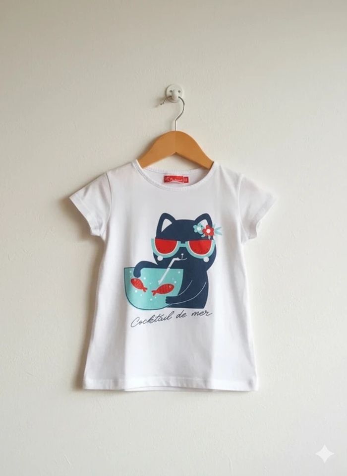 Tee-shirt chat 6 ans - photo numéro 2