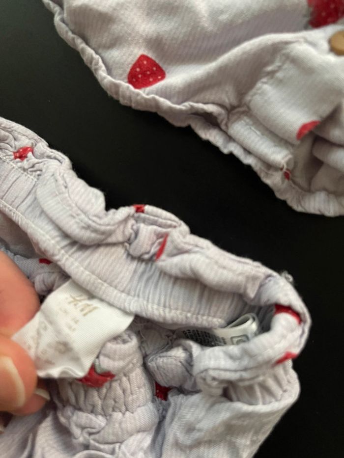 🍓 Ensemble fraise bébé H&M - photo numéro 5