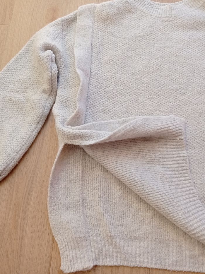 PULL CAMAÏEU Blanc Cassé. - photo numéro 7