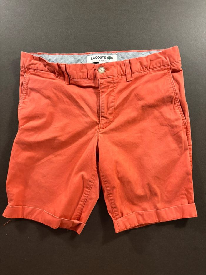 Short Lacoste Rose / Corail Taille 40