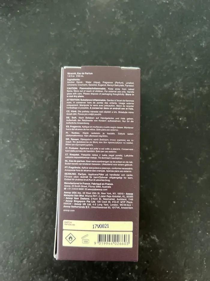 Aesop - Miraceti Eau de parfum 50ml - photo numéro 3