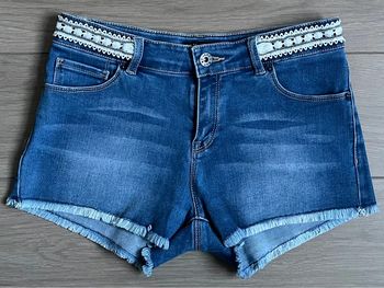 Short en denim stretch avec taille ajustable IKKS T-24/ S/ 14 ans