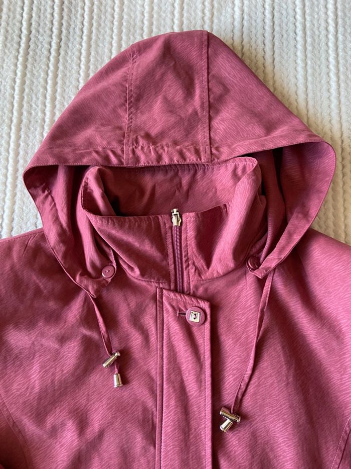 Magnifique veste à capuche bordeaux Damart - photo numéro 7