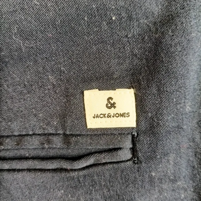 Short bleu marine Jack & Jones coupe regular homme taille S coton stretch été A1347 - photo numéro 10