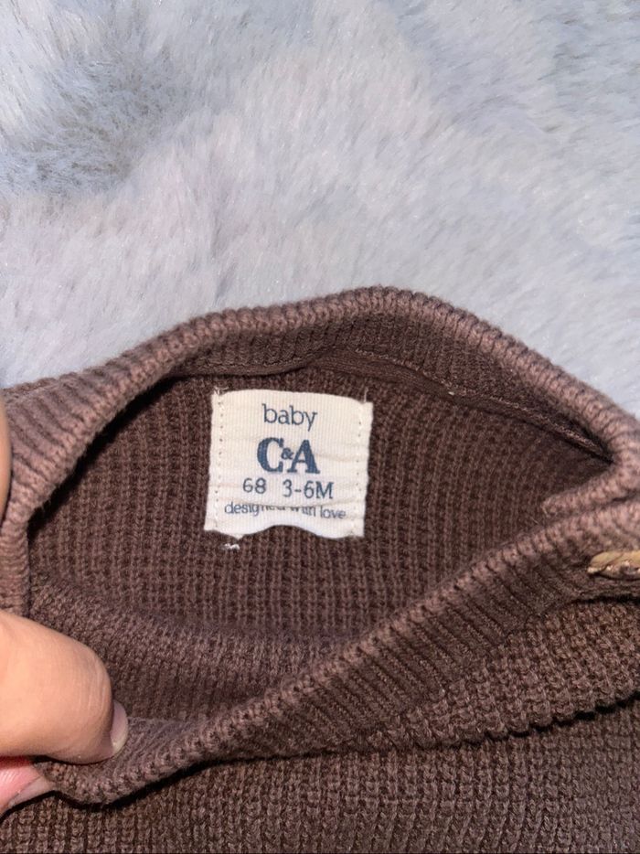Pull marron - 3/6 mois - C&A - photo numéro 3