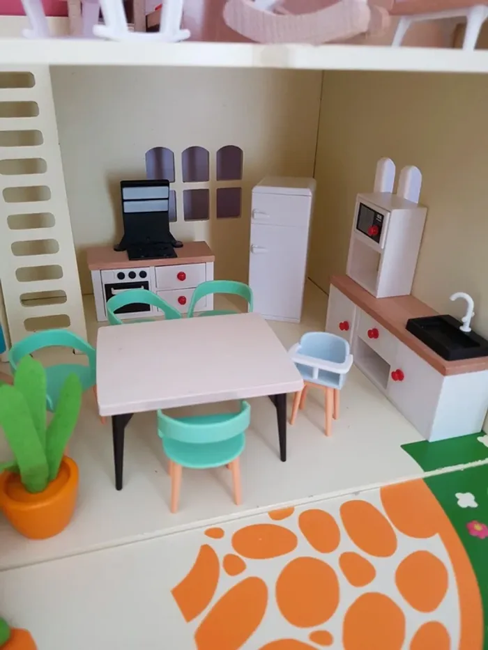Mobilier et maison de poupée Blossom cottage en bois - photo numéro 8