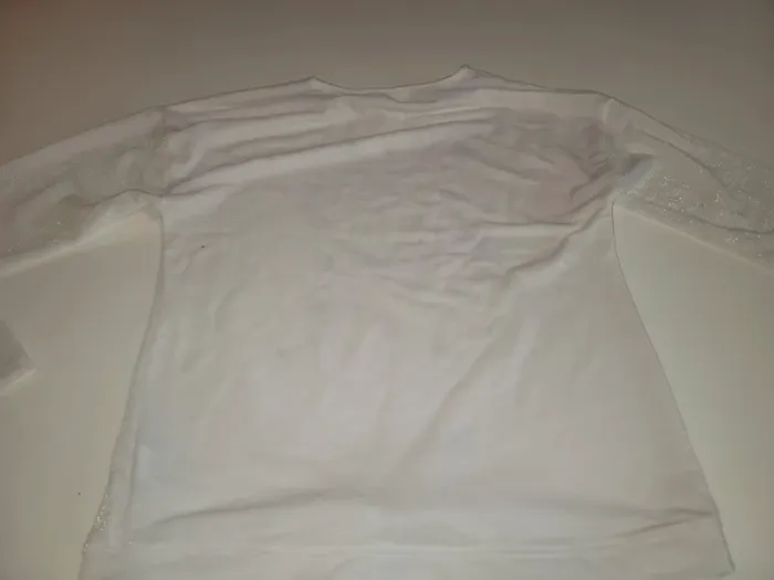T-shirt blanc brillant argenté orchestra 14 ans tbe - photo numéro 5