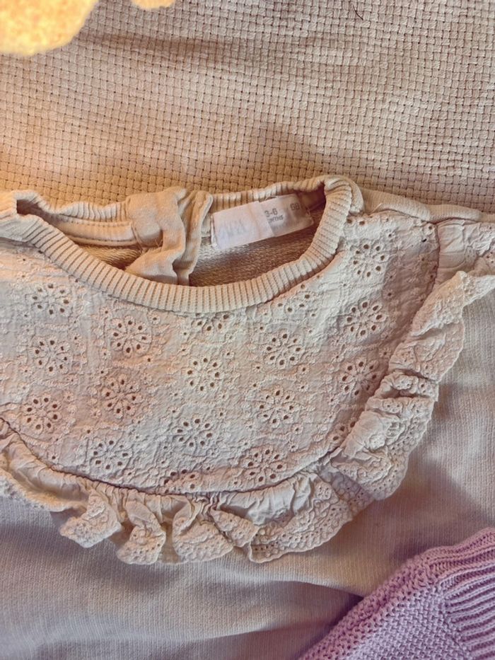 Ensemble sweat-shirt Zara avec broderie et legging maille Lila - photo numéro 7