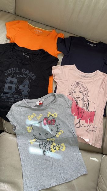 Lot de 5 tee-shirts manches courtes 10 ans