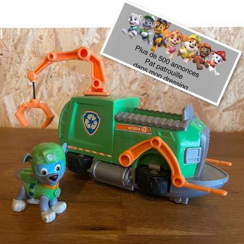 Idée cadeau 🎁 figurine Rocky et son véhicule de la Pat Patrouille