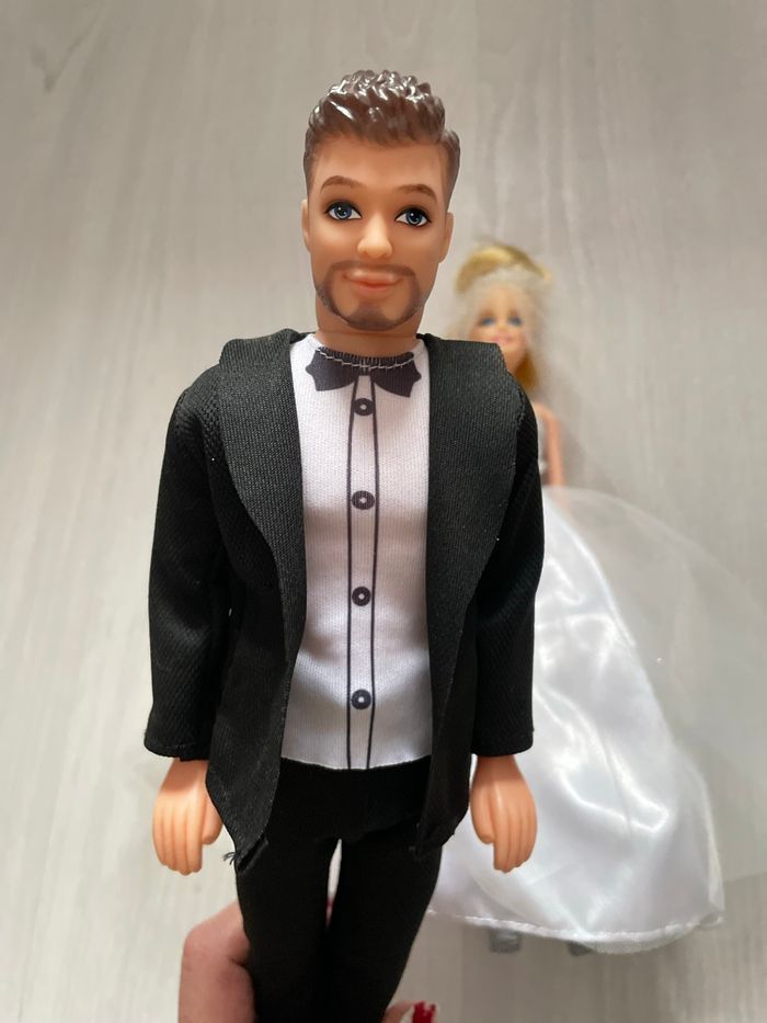 Couple poupée mariée mariage - photo numéro 5