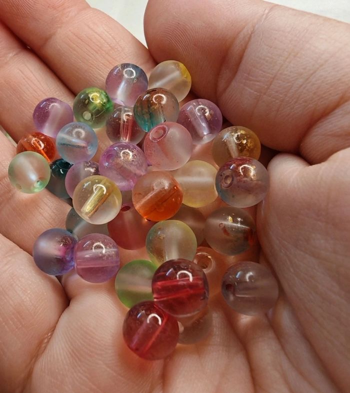 Lot de perles en verre pour création DIY - photo numéro 4