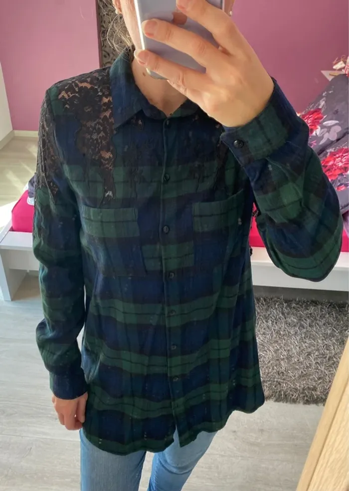 Chemise chaude dentelle Promod - photo numéro 4