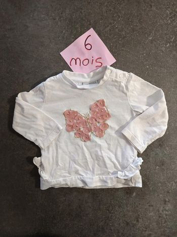 T-shirt papillon 6 mois