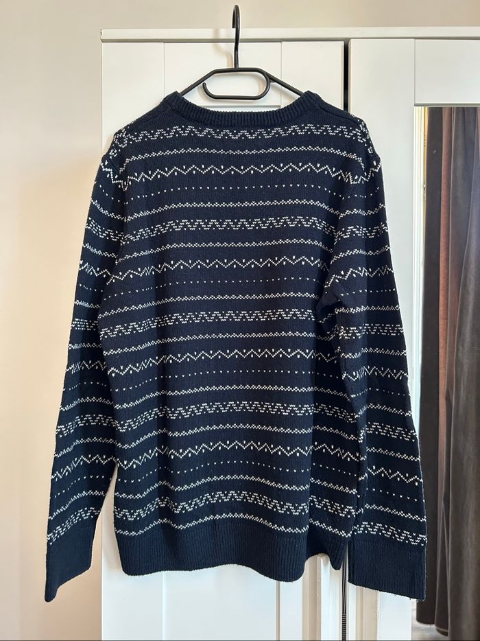 Pull marine à motifs Homme Celio Taille L - photo numéro 6