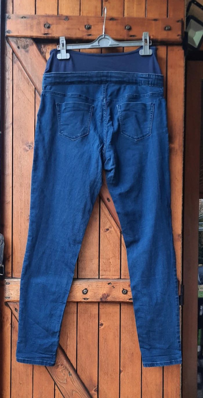 Jegging bleu grossesse Kiabi, 40 - photo numéro 2