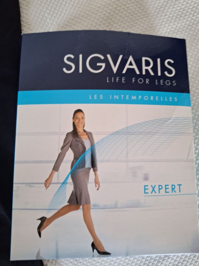 Lot de 2 paires de bas de contention Sigvaris Classe 3 noirs - photo numéro 2