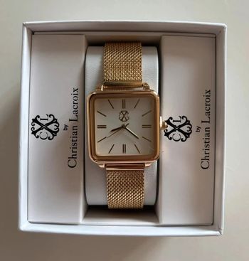 Montre CXL by Christian Lacroix dorée – Neuve avec boîte & garantie