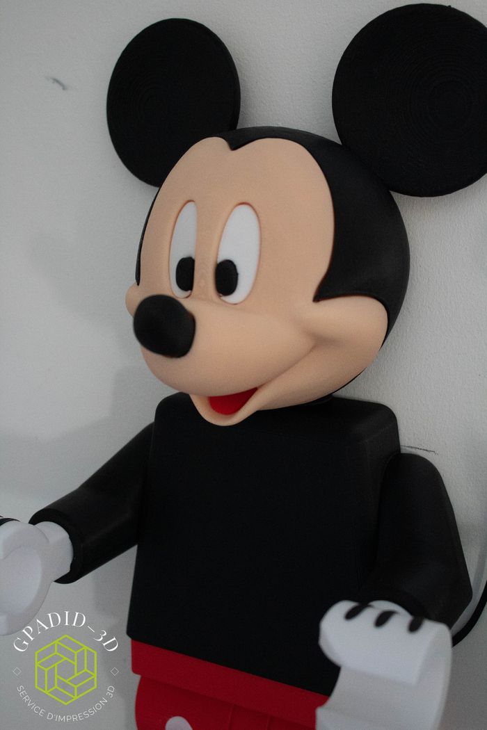 Dévidoir de papier toilette ou simple décoration murale dans un style lego Disney Mickey - photo numéro 7