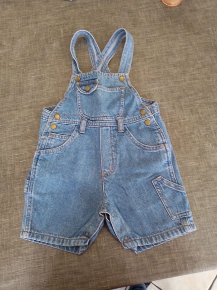 Salopette short en jean