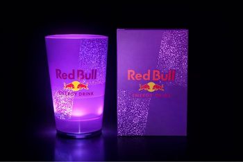 Verre Redbull Lumineux à Led violet