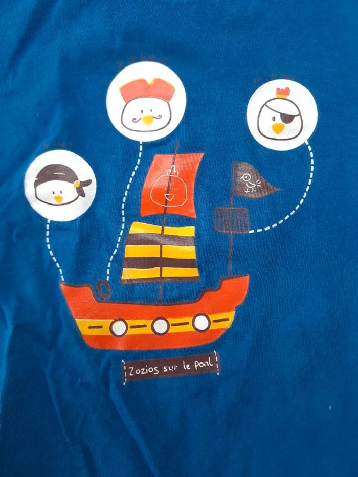 T-shirt bleu 12 mois - photo numéro 2