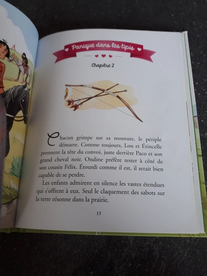 Livre état neuf aventures au poney-club, un poney au Far West - photo numéro 3