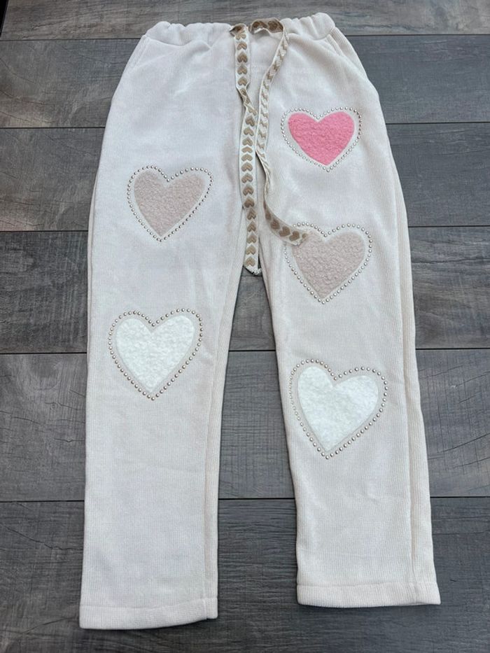 Jogging beige - forme cœur - kosto fashion