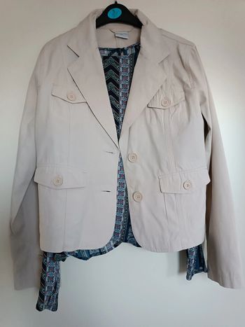 Veste de mi-saison, blazer beige - taille 40 - très bon état - H&M