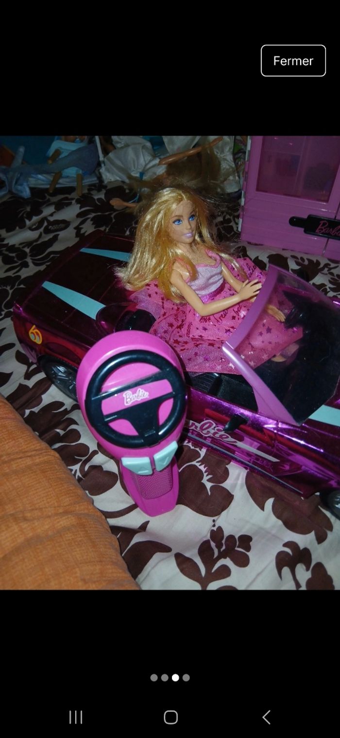 Voiture télécommande barbie - photo numéro 3