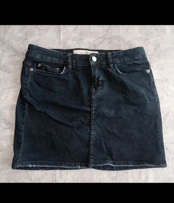 Mini jupe en jean noire