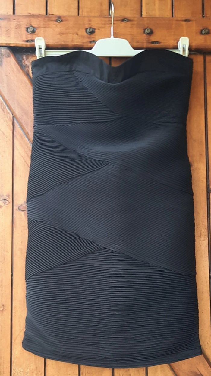 Robe bustier noire moulante L - photo numéro 5