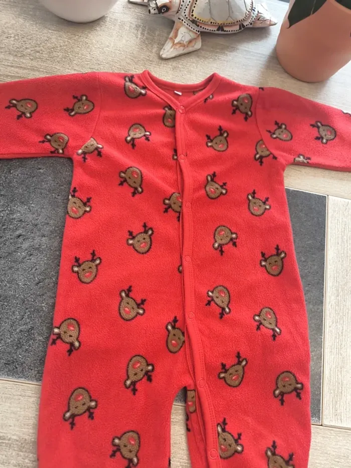 Pyjama polaire Rennes garçon 12 mois 80cm Zeeman - photo numéro 6