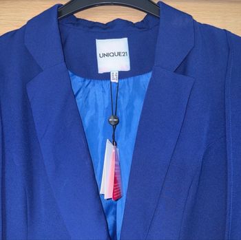 Blazer cape bleue - Unique 21 - taille 40