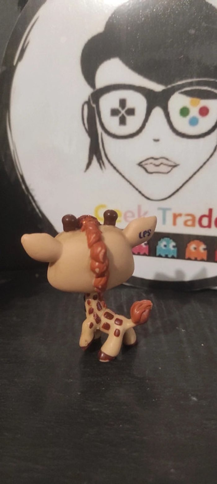 Littlest Petshop LPS girafe 2348 hasbro Pet Shop Girafe Gliter Flower Paillettes - photo numéro 2