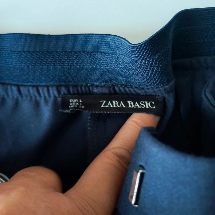 Pantalon chino bleu marine avec bandes sur le côté - photo numéro 7