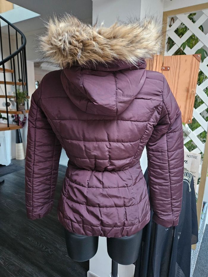 H&M doudoune prune taille 34 - photo numéro 8