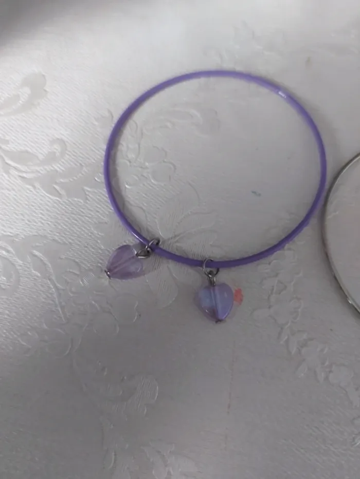 Lot 3 bracelets violets - photo numéro 2