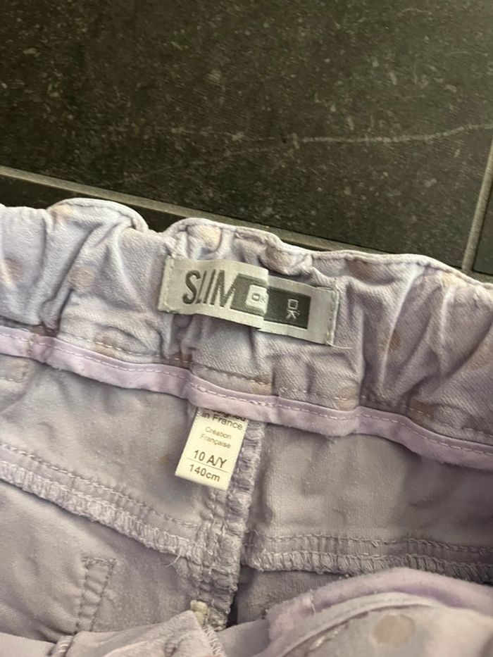 Slim touché velour 10ans - photo numéro 4